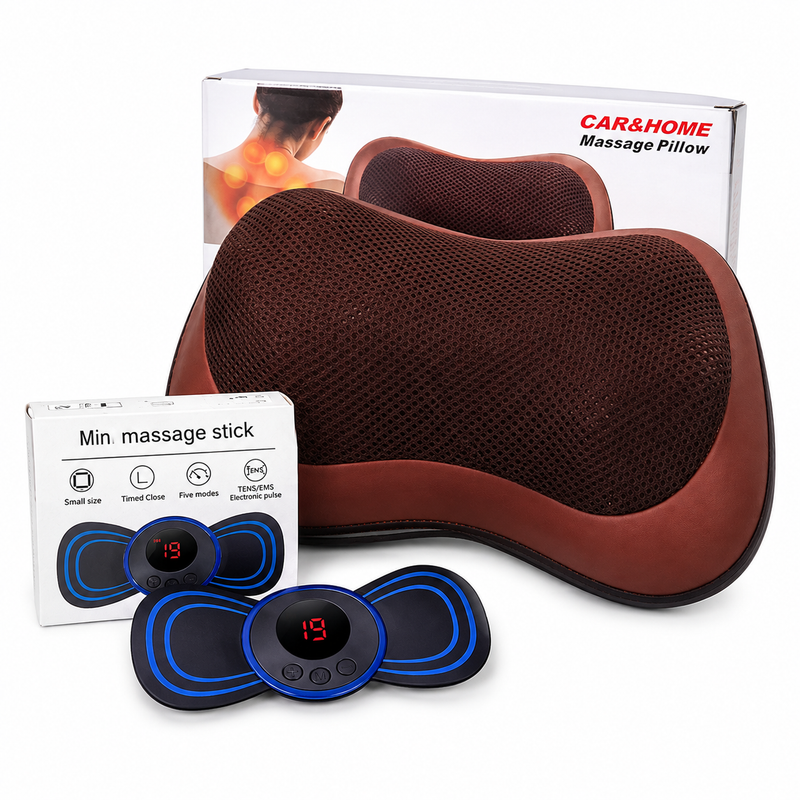 Combo Terapéutico: Almohada Masajeadora + Masajeador Mariposa