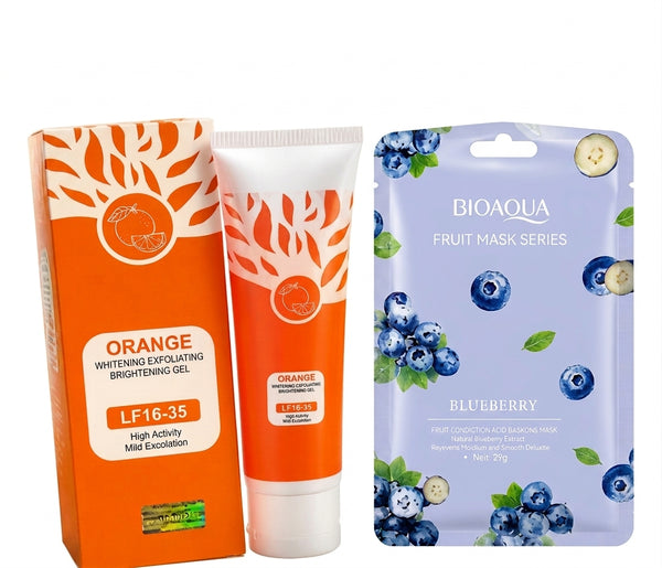 Gel Exfoliante Orange + Mascarilla Facial